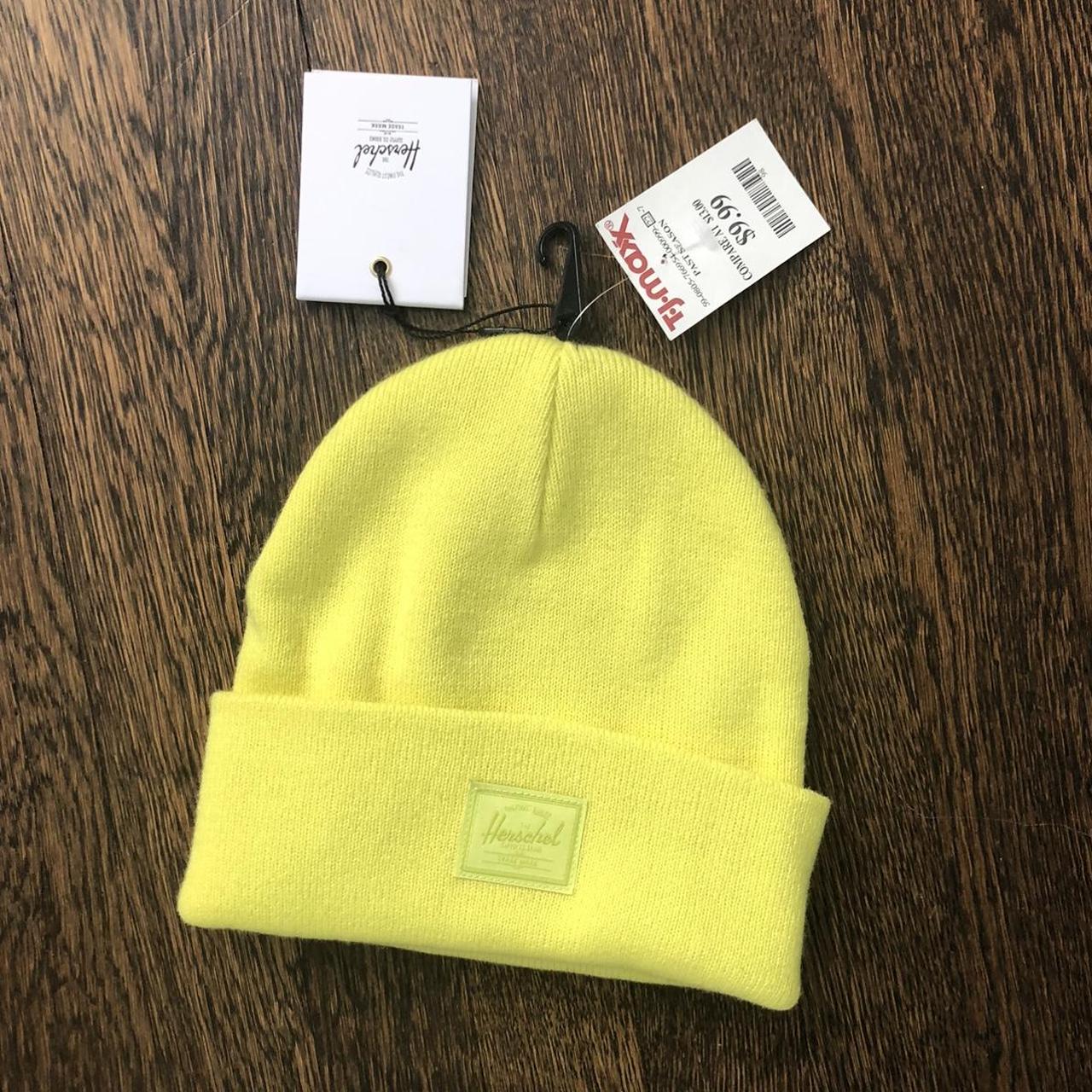 neon yellow hat • brand new with tags ! - Depop