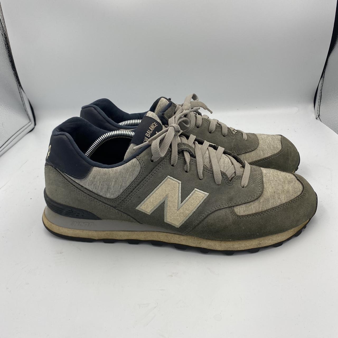 New Balance 574 Sneakers Blue Grey Wide Size 12 2E Depop