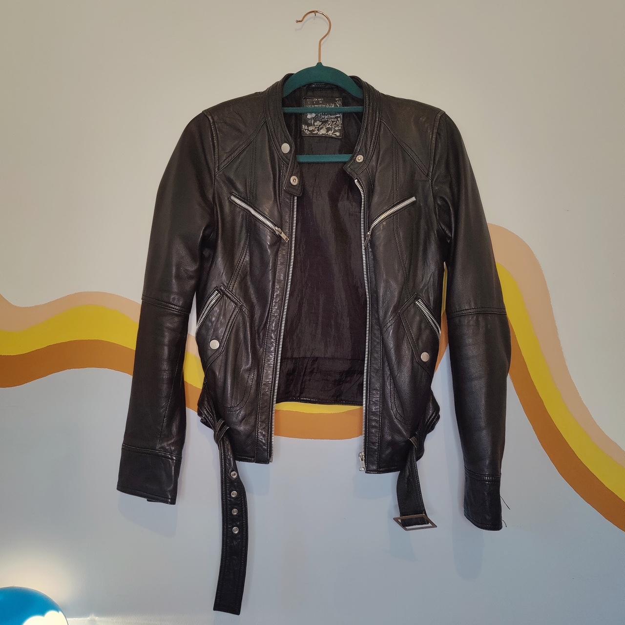 Vintage TRF leather jacket. Barely worn. Large but. Depop