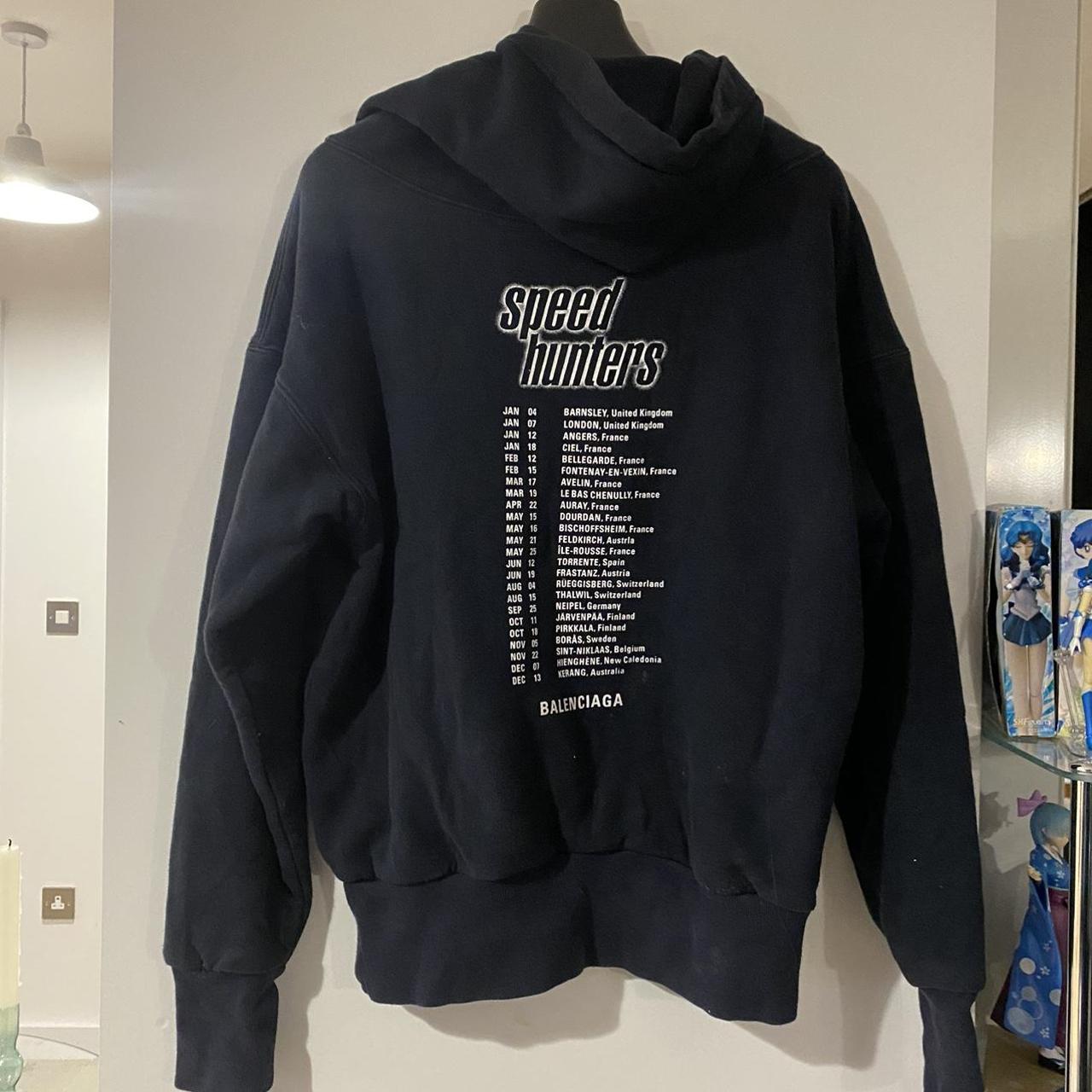 Balenciaga navy sale hoodie