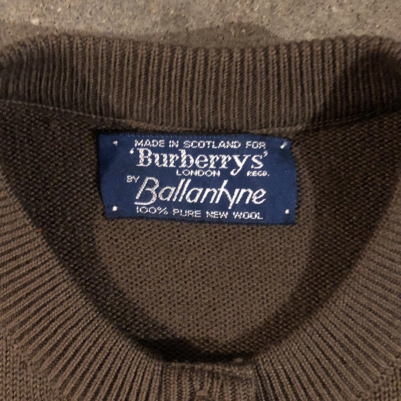 Vintage Burberry sweater. No size tag but fits like... - Depop