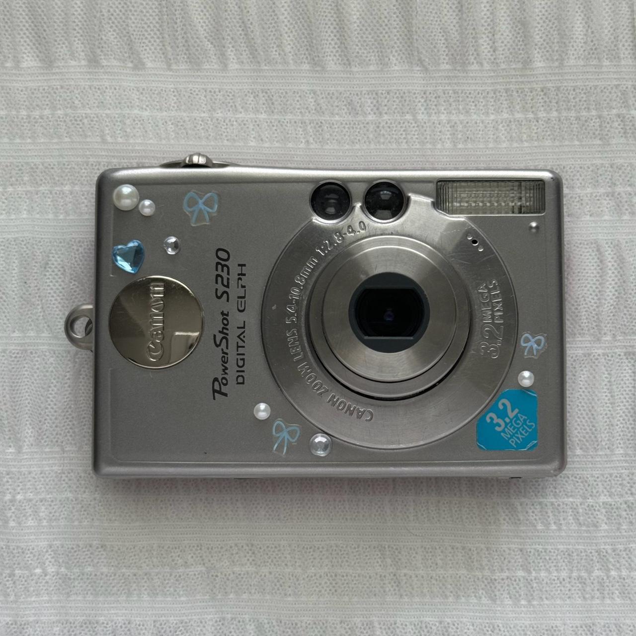 Canon Powershot Elph S230 Digital Camera Bundle 💗... - Depop