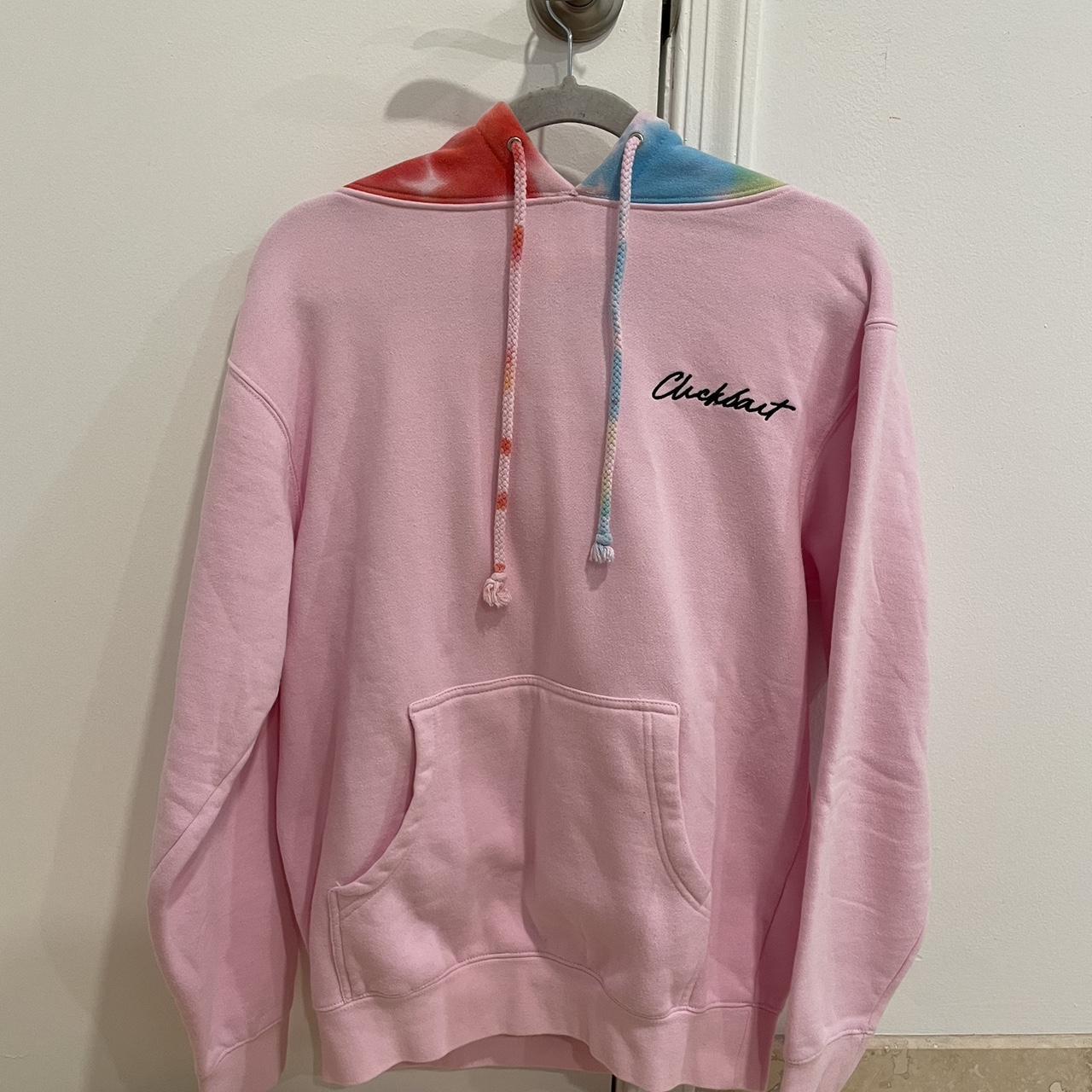 Pink clickbait sweatshirt hotsell