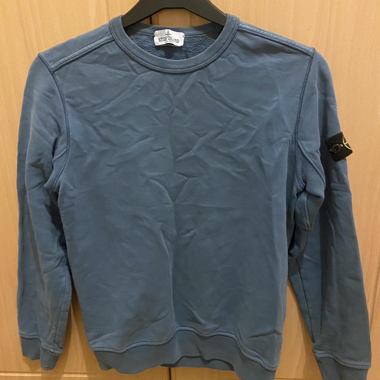 Stone island clearance sweatshirt avio blue