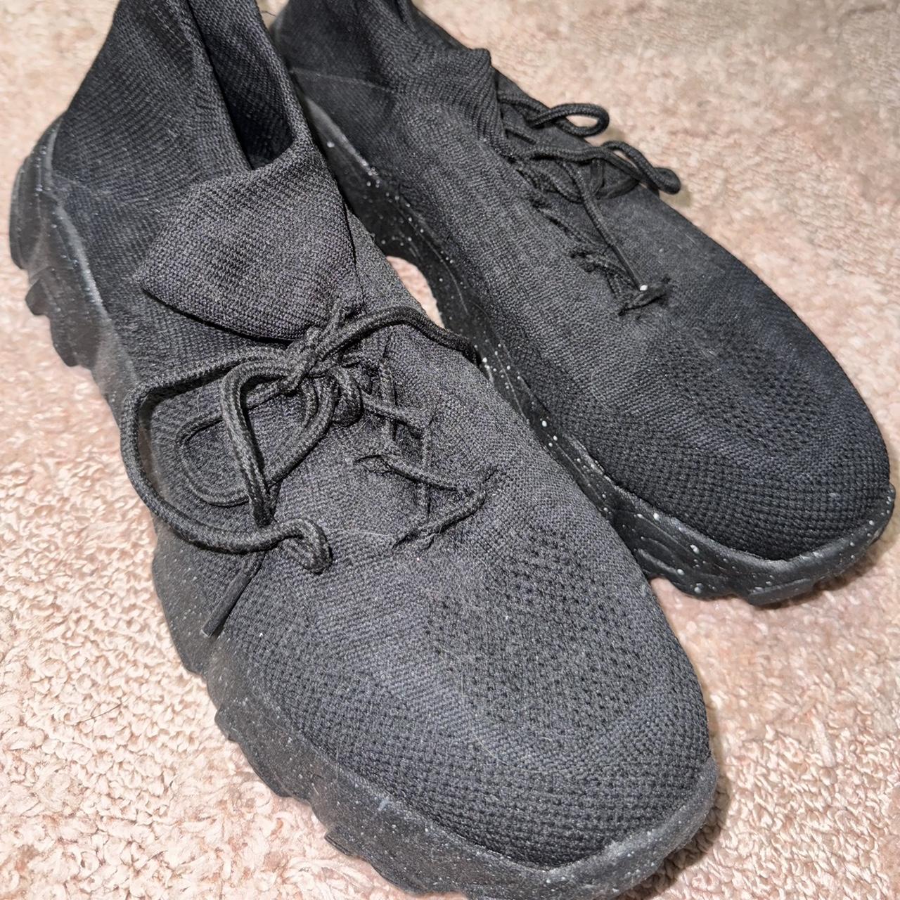 womens black non slip tennis shoes