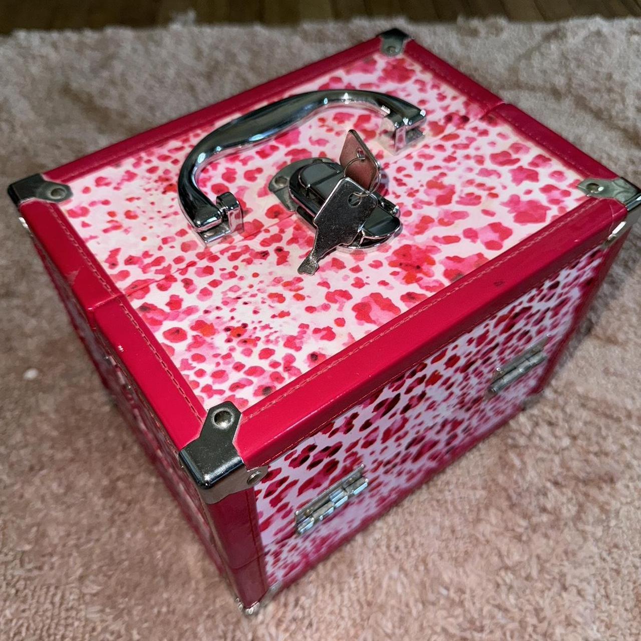 Kids Caboodle - Pink Leopard Print (with keys) - Depop