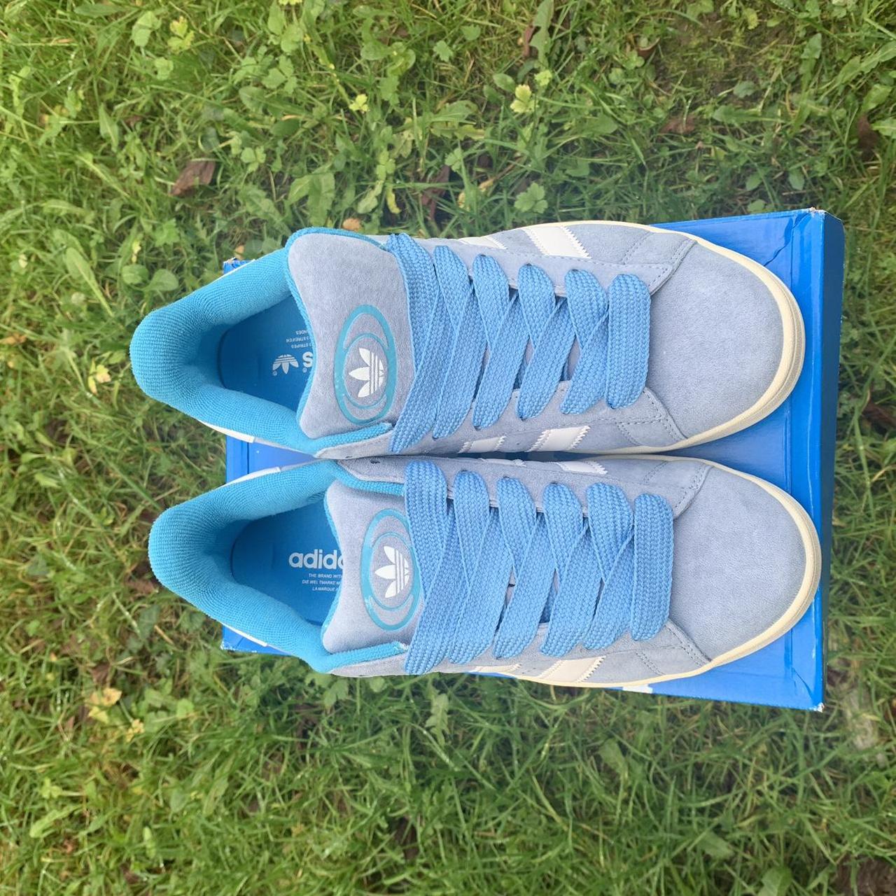 Campus adidas bleu claire Taille 43 Depop