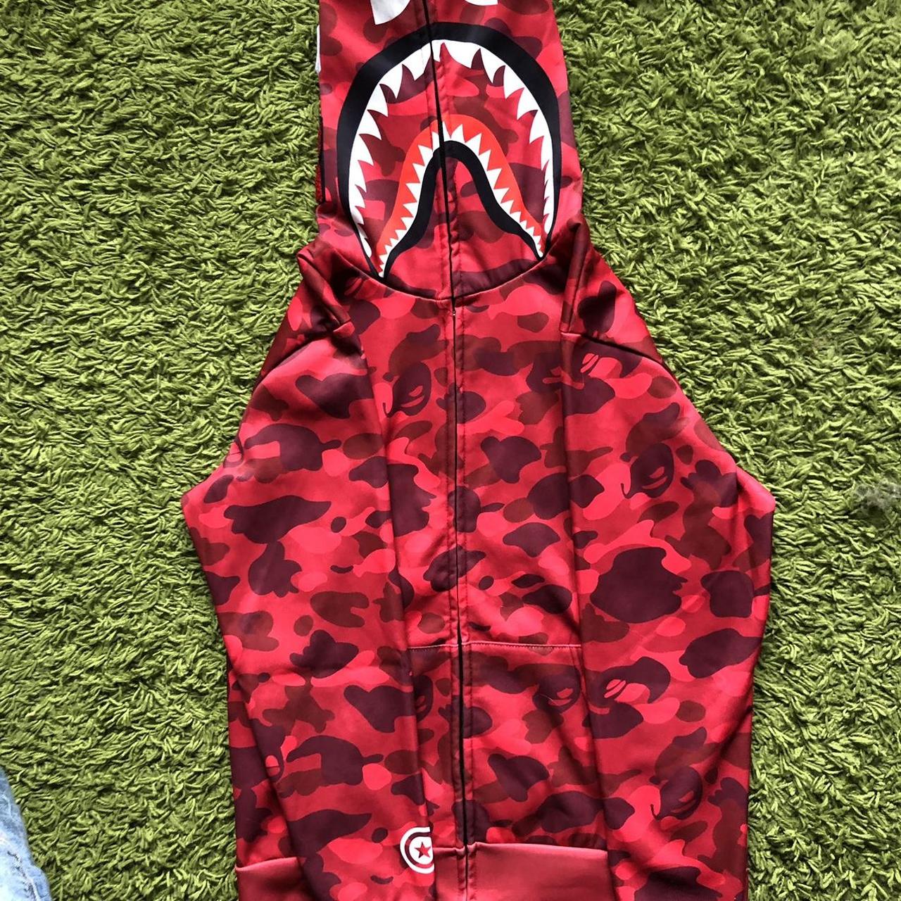 Felpa bape clearance rossa