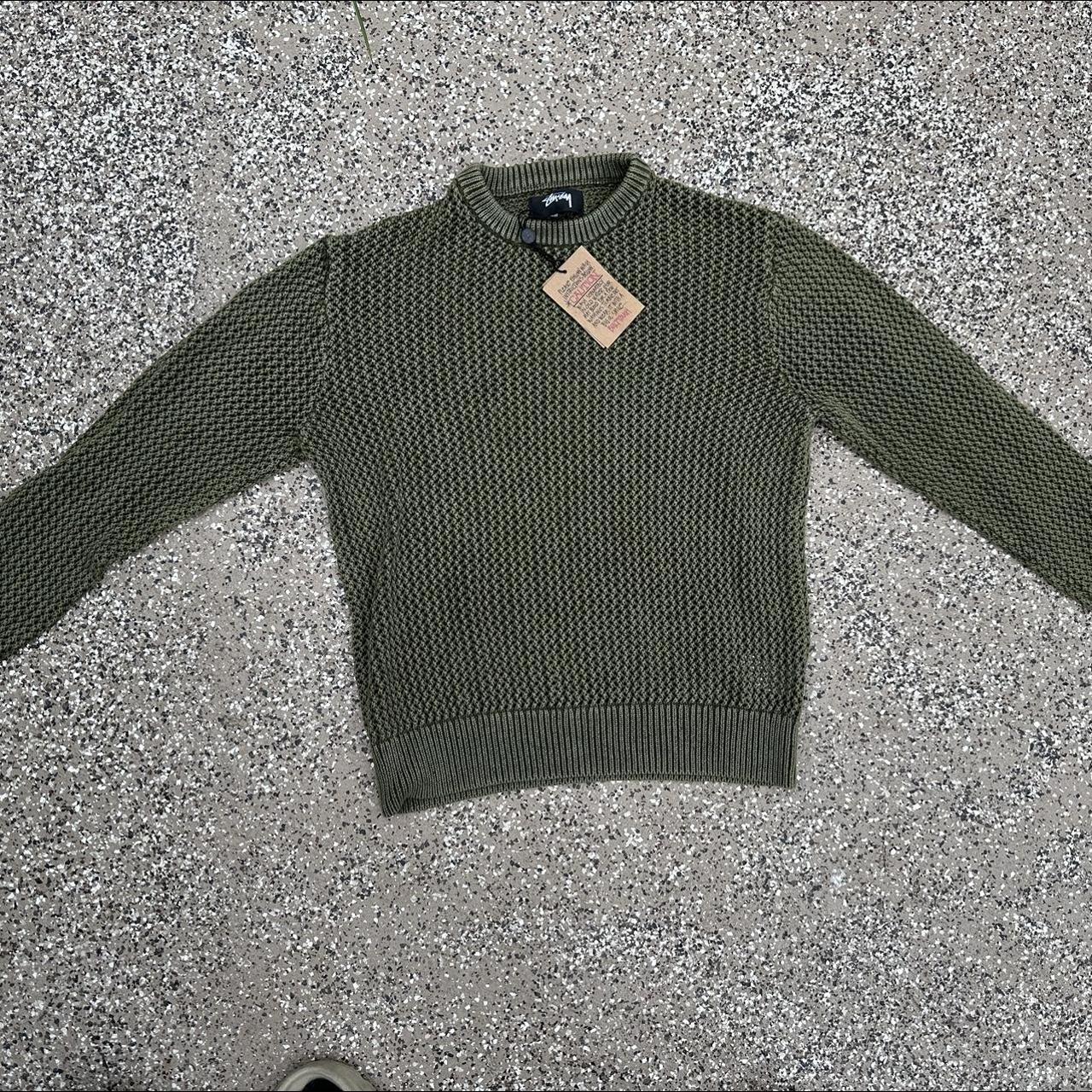 Stüssy pigment-dyed cotton yarn knit sweater. Brand... - Depop