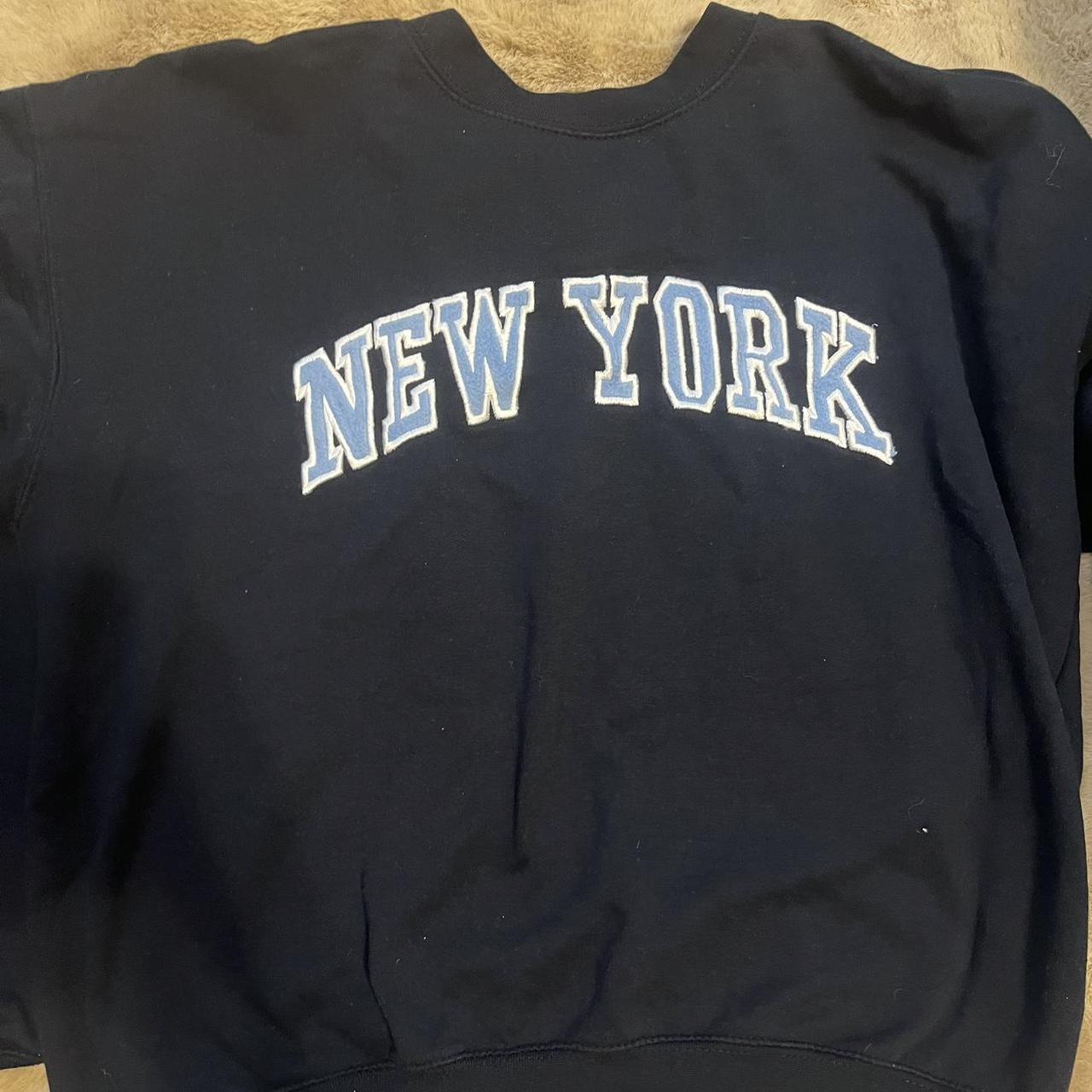 Brandy Melville New York Sweatshirt Blue - $44 (24% Off Retail