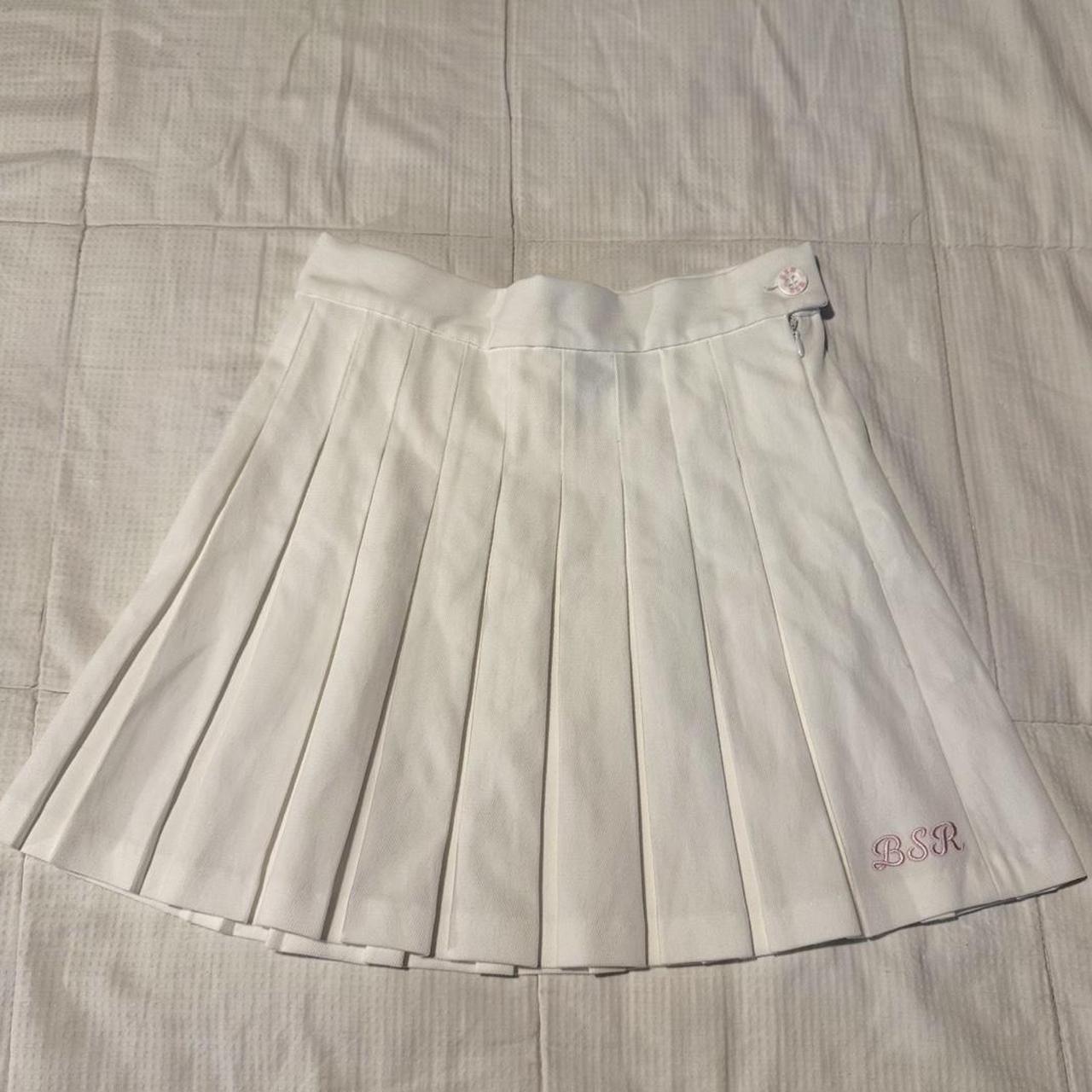 Edikted Women's Skirt - White - XS – White pleate… - image 1
