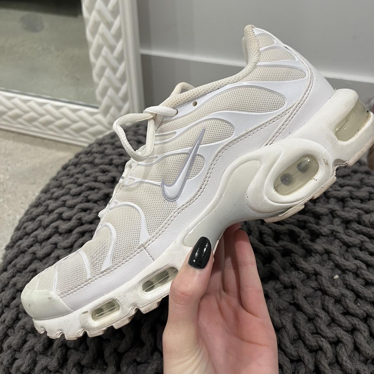 Nike Wmns Air Max Plus 'Triple White' Size US 10.5... - Depop