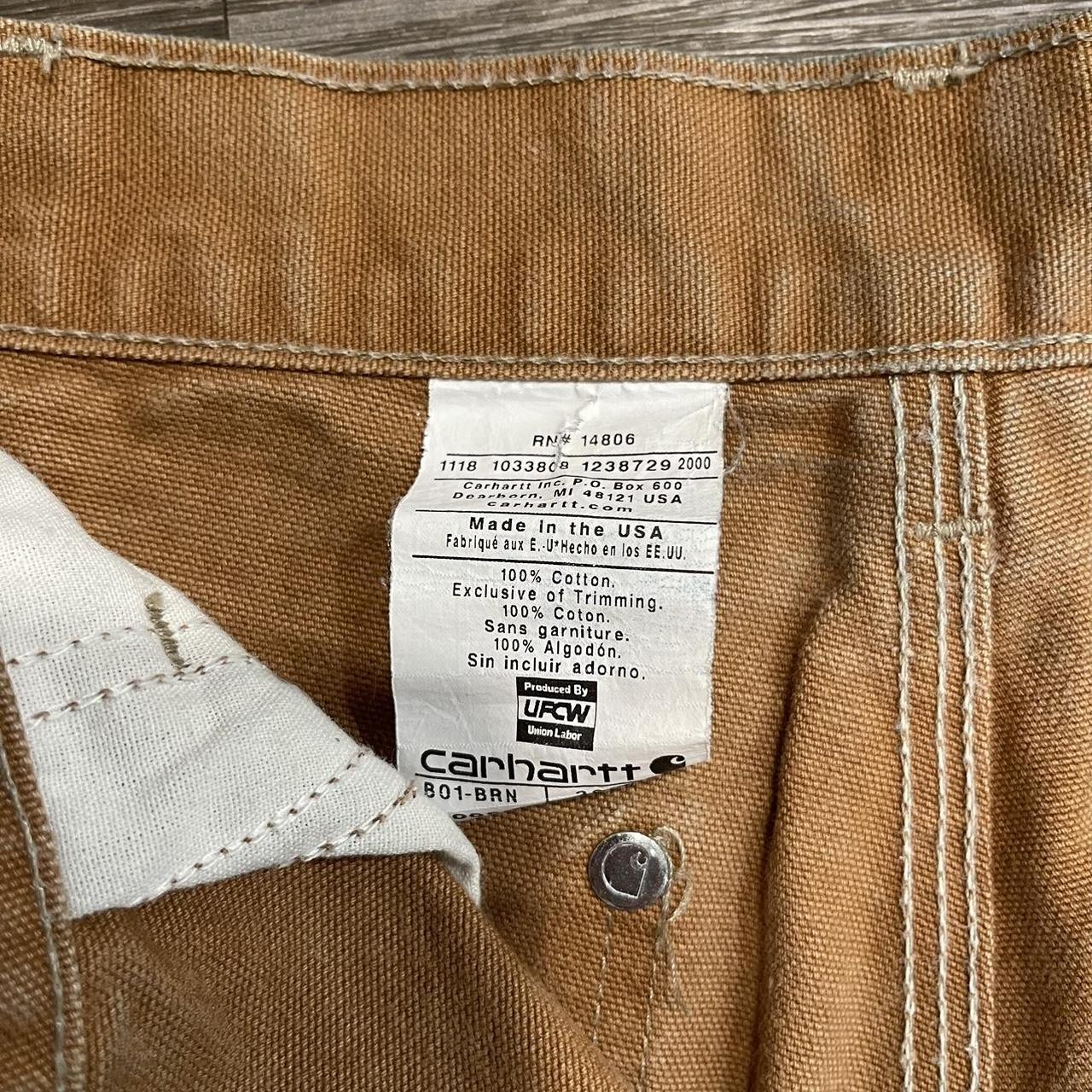 MADE IN USA Vintage Carhartt double knee... - Depop