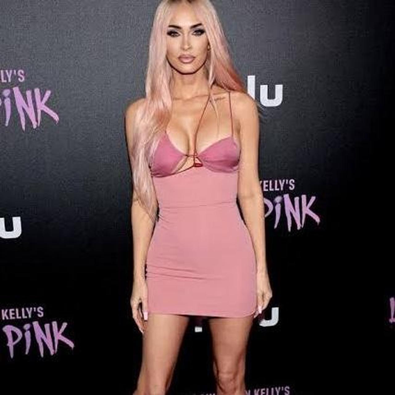 Nensi Dojaka Megan fox pink dress Size S RRP | Depop