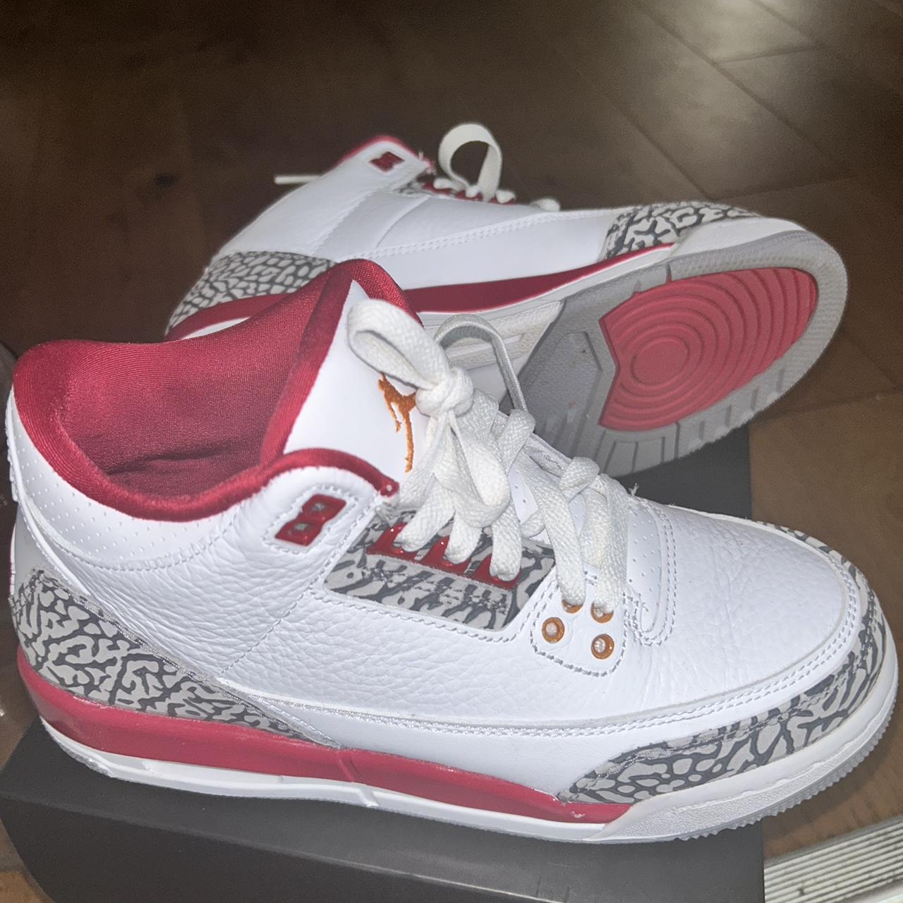 Only Worn Once . Cardinal Red Jordan 3s - Depop