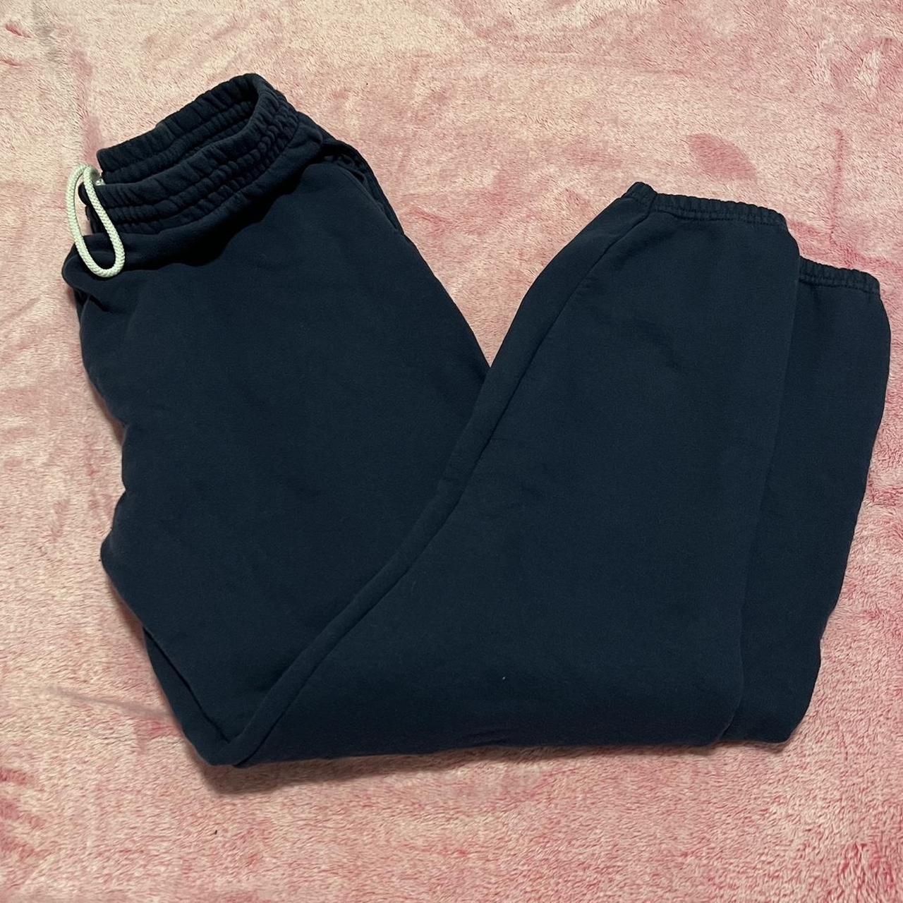 Fruit Of The Loom navy blue drawstring sweatpants... Depop