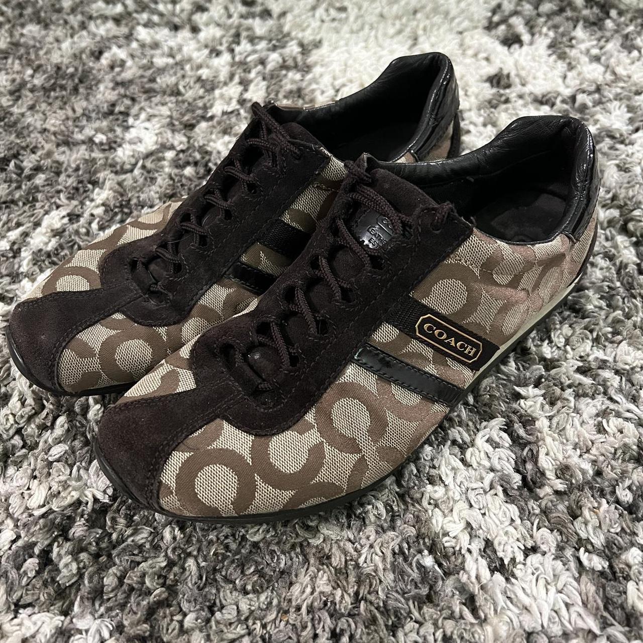 Coach Katelyn sneaker size 8.5 w some wear spots. Depop