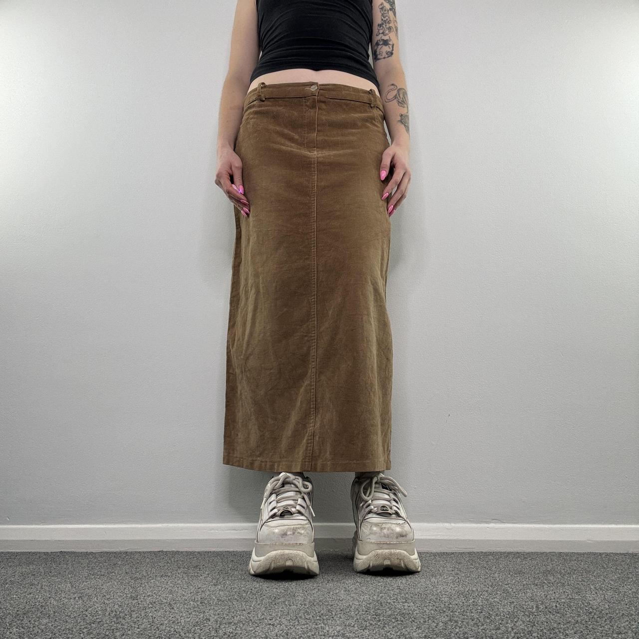 Maxi skirt plus size corduroy cheap skirt