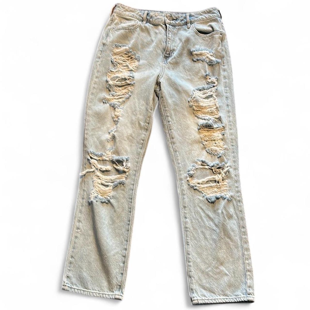 Pacsun Cream Mom Jeans PacSun Women's Distressed Jeans Blue 28