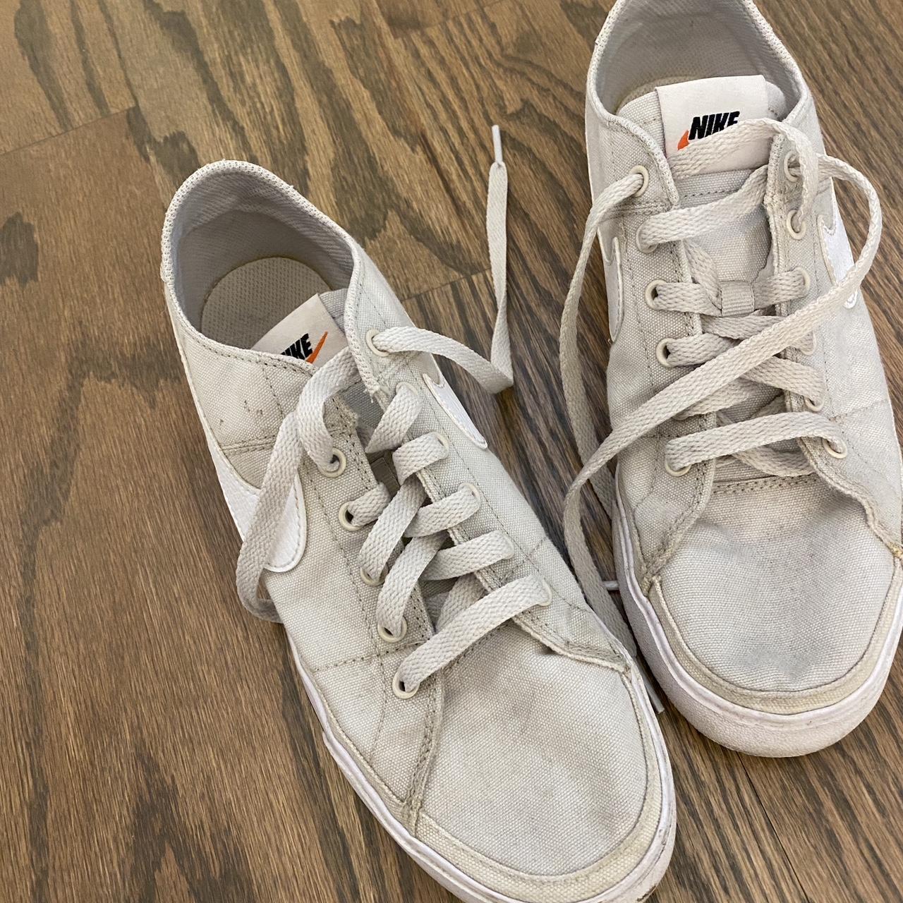 womens nike cream trainers
