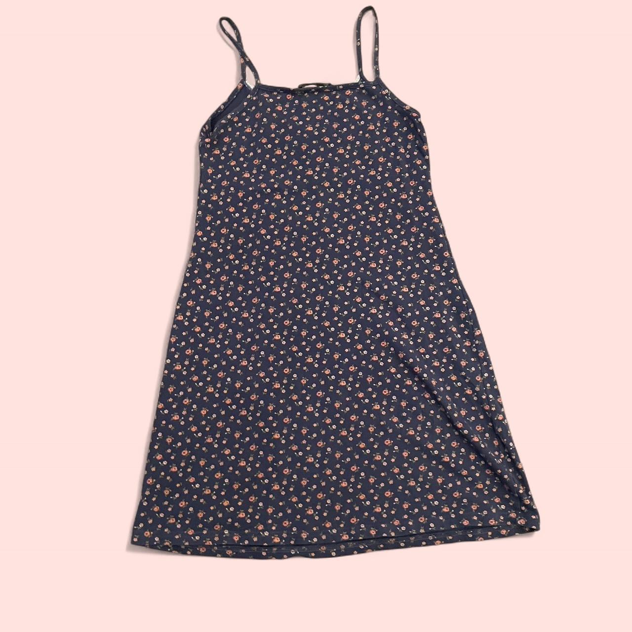 Brandy Melville Women's Dress Blue/Navy One size – Blue floral