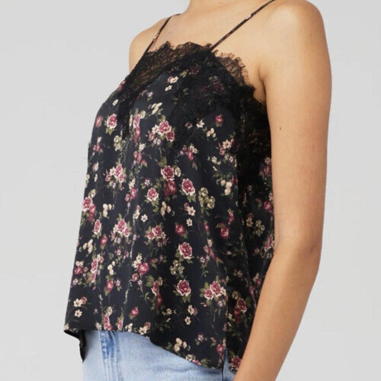 CAMI NYC Floral Printed Silk Tank SIZE store M