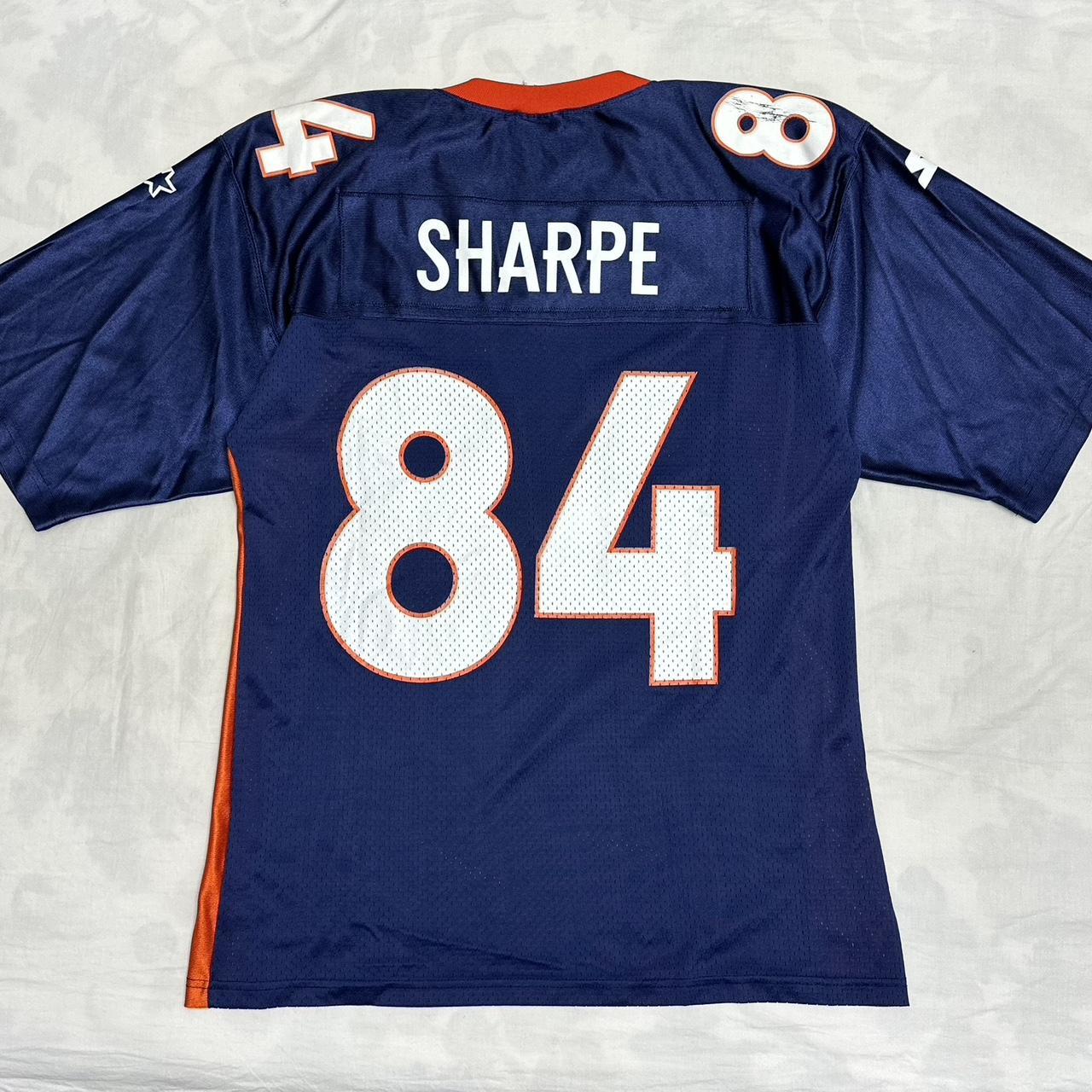 90s Starter Shannon Sharpe Broncos jersey Depop