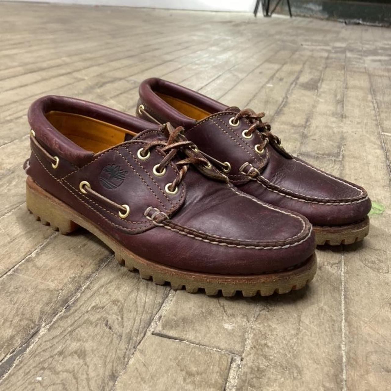 Timberland on sale moccasins burgundy