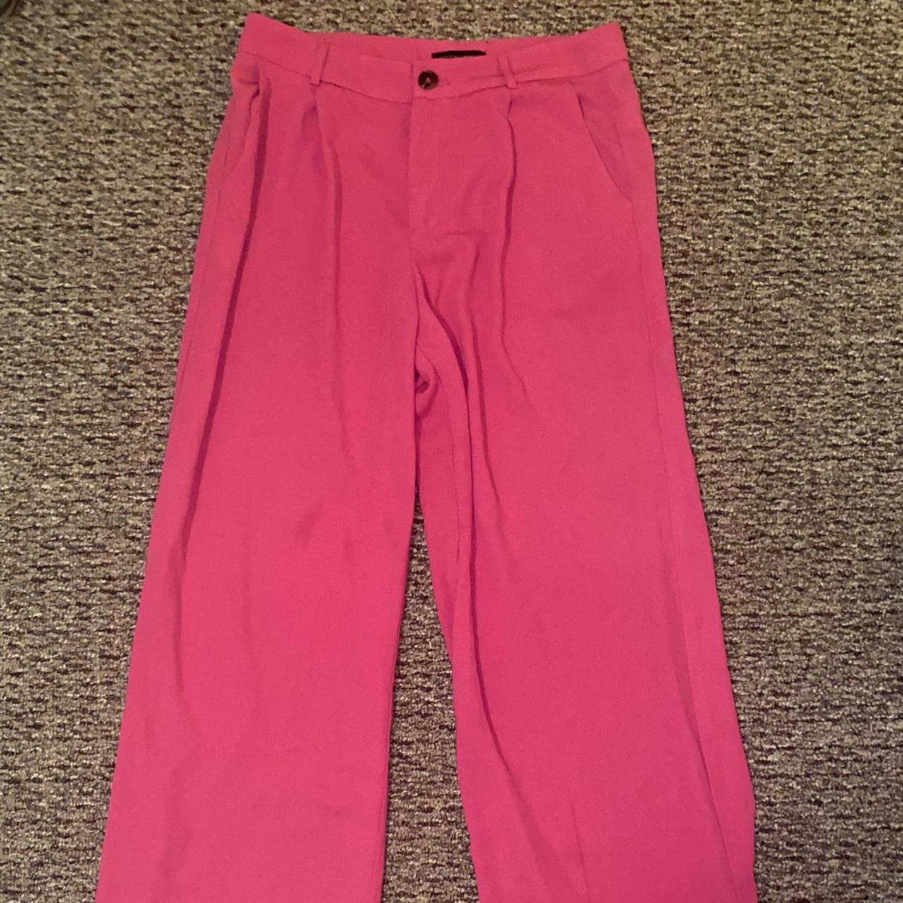 Women's Pink Trousers | Depop