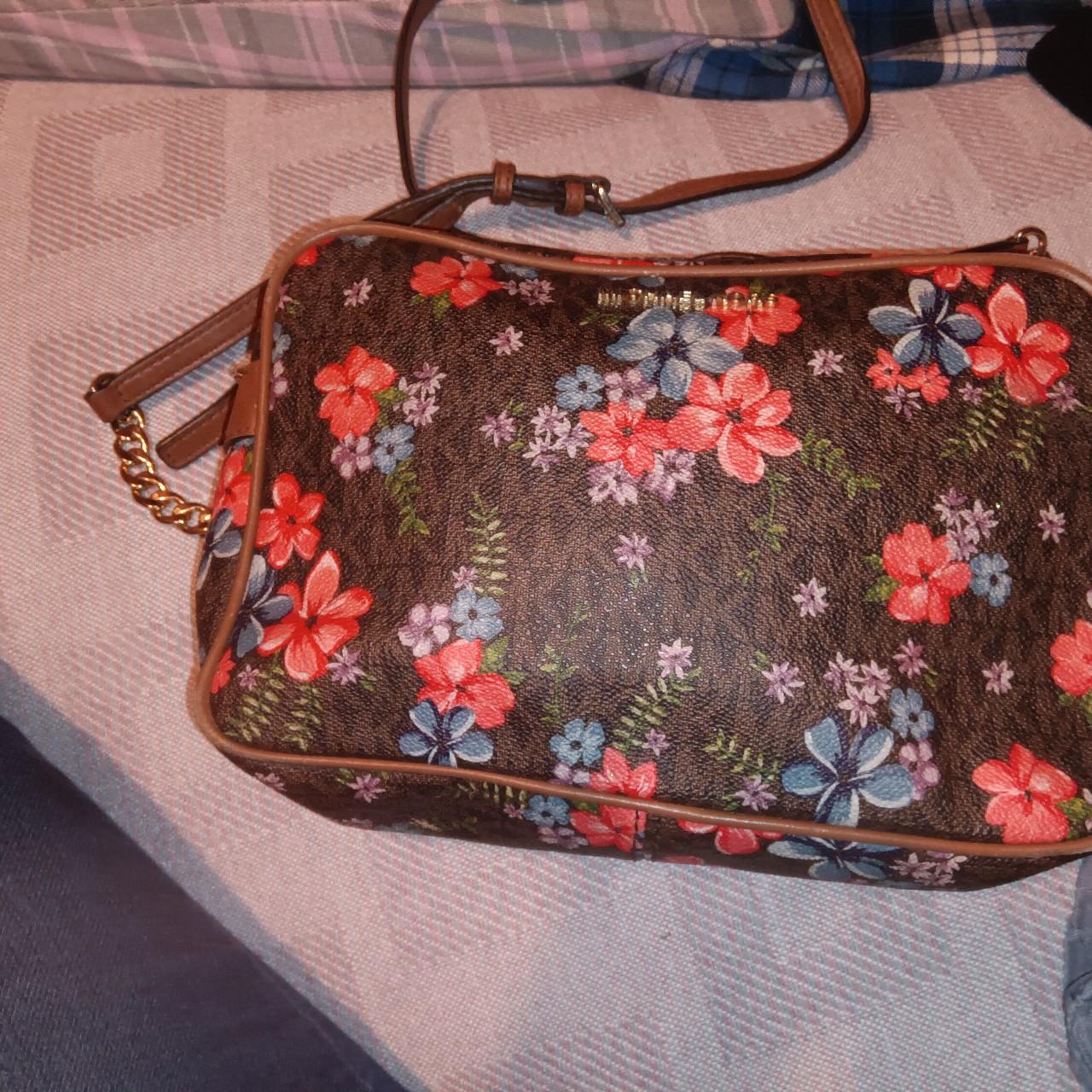 Shops Michael Kors Jet Set Floral Crossbody