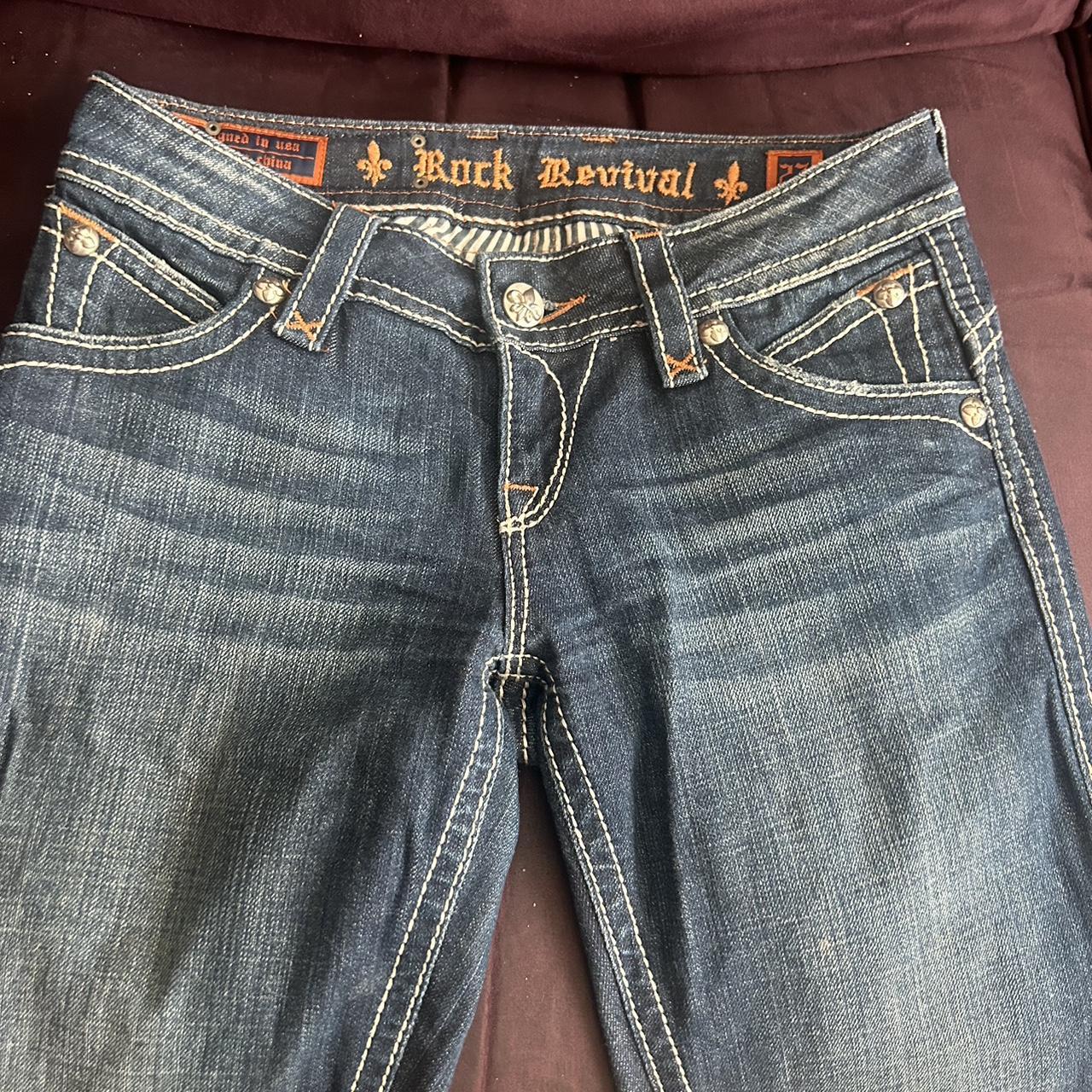 Rock Revival Dark Blue Jeans Depop 9758