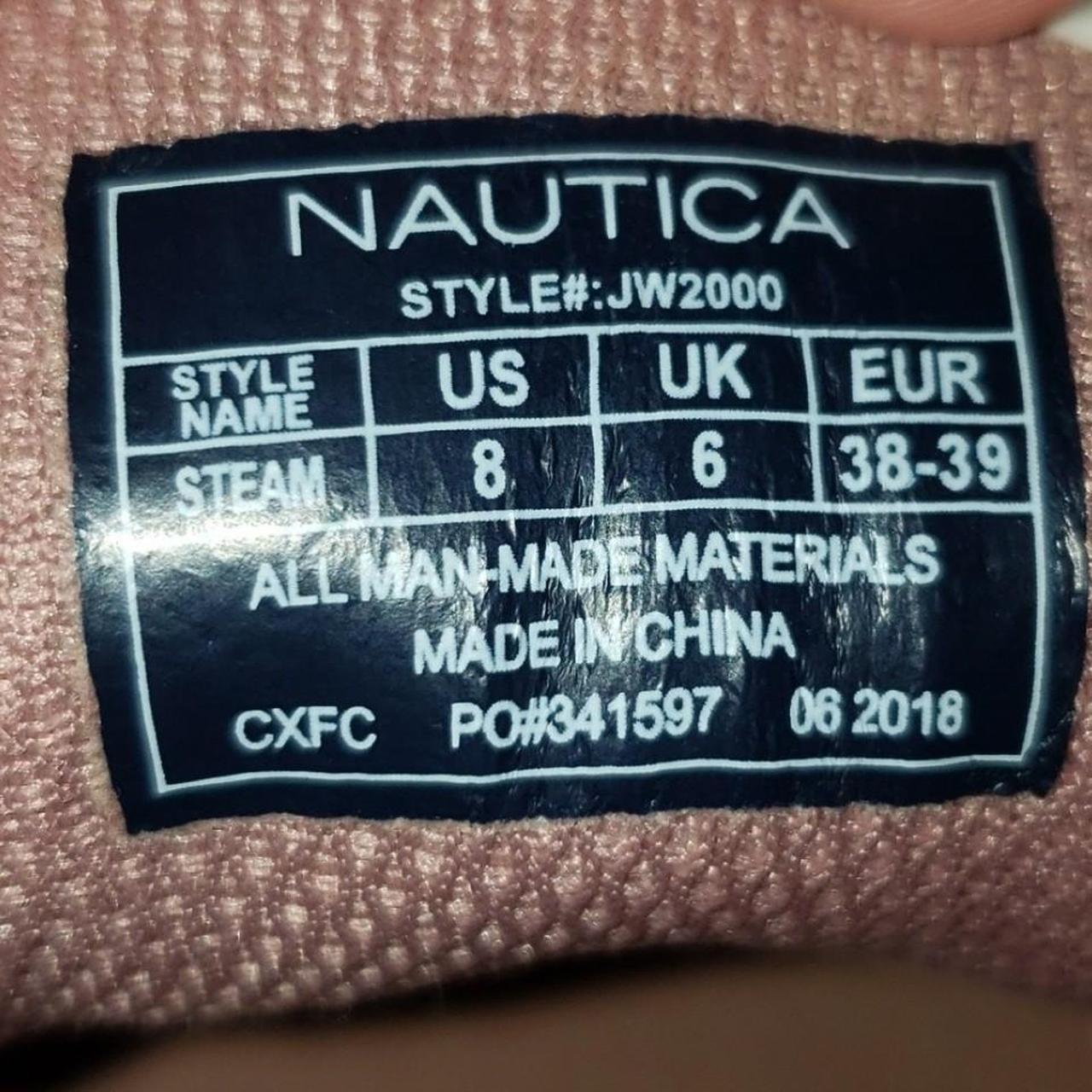 nautica pink sneakers