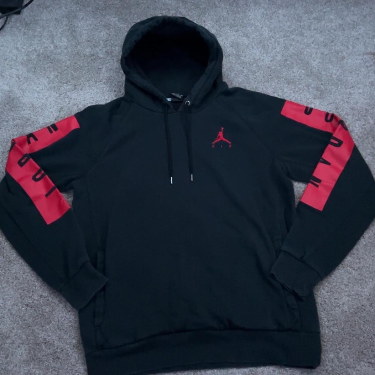 jordan jumpman air hbr pullover hoodie red