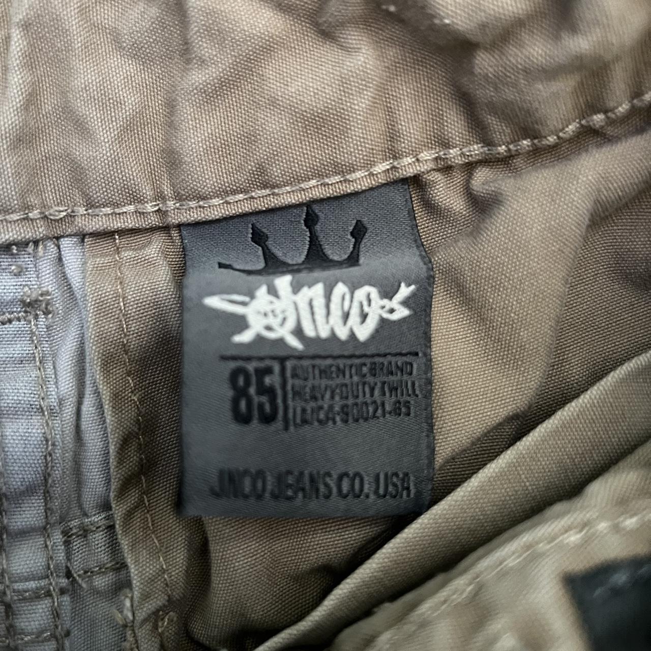 camo jnco cargo shorts | size 8 - Depop