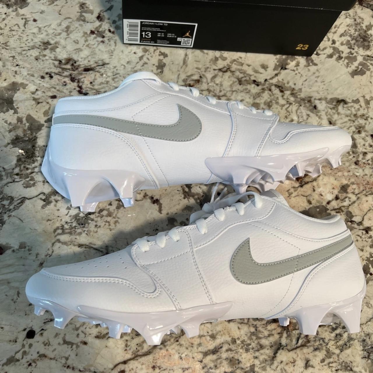 jordan 1 football cleats white