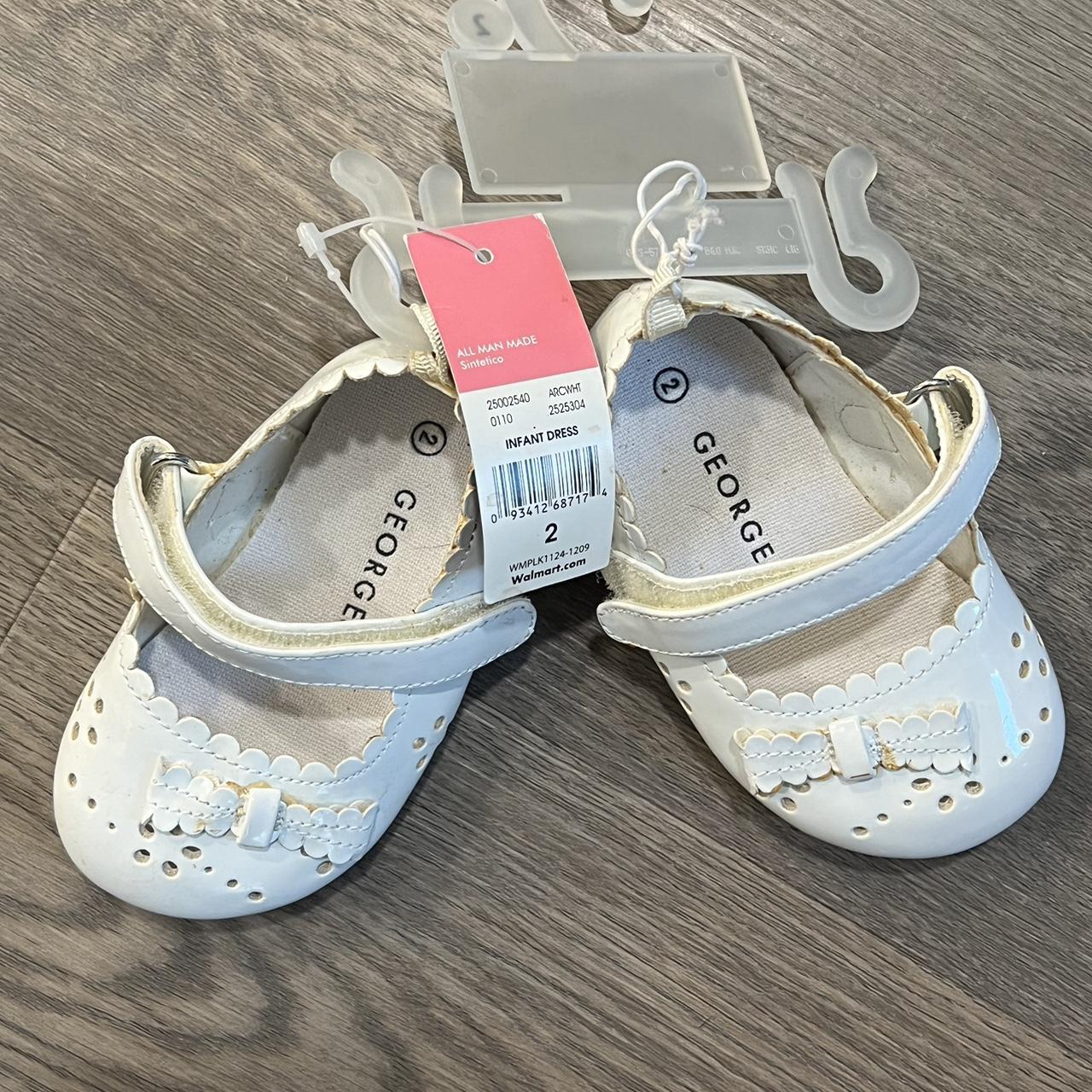 NWT George White Infant Girls Size 2 Shoes Anything