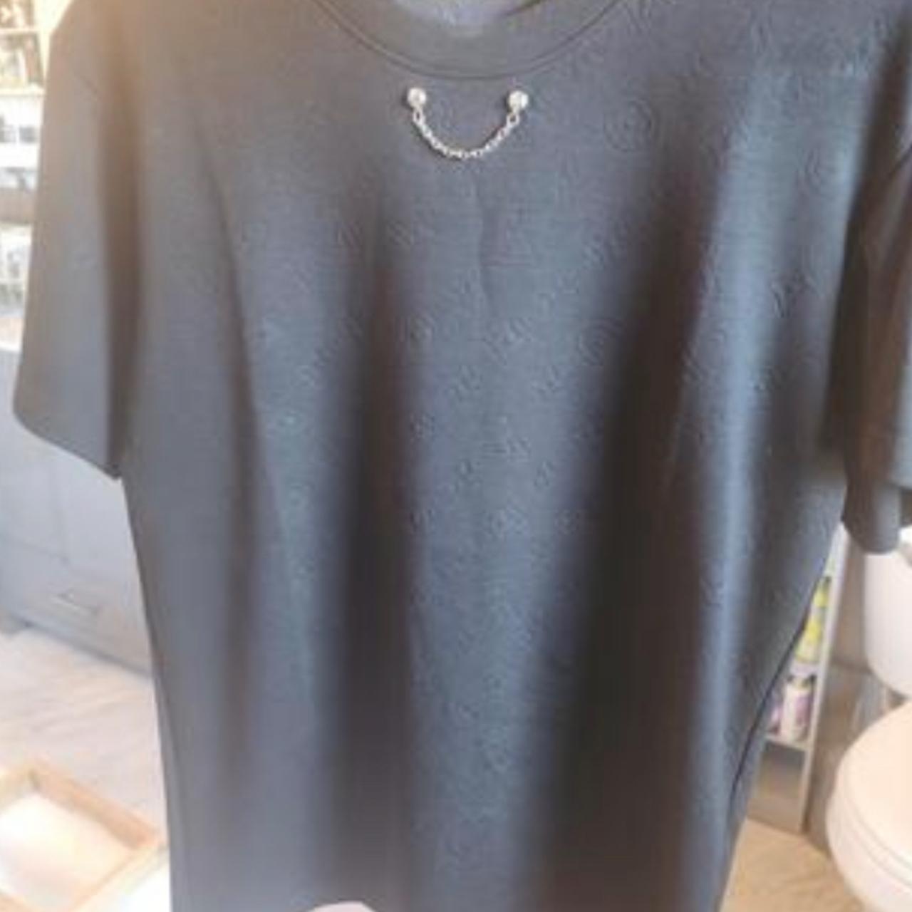 Louis Vuitton Embossed Monogram Chain Shirt Size S.