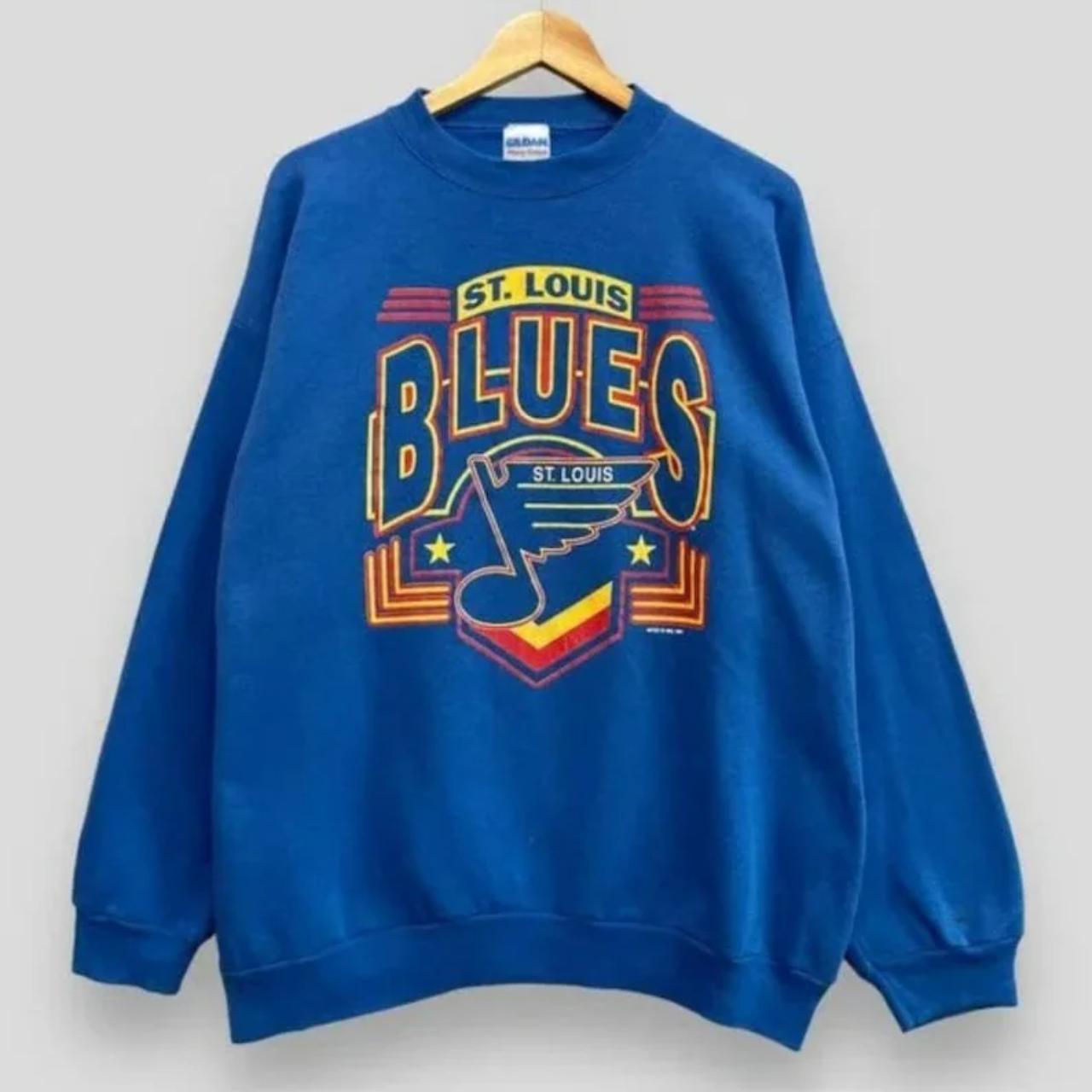 Vintage ST Louis Hockey Sweatshirt T Shirt ST Depop