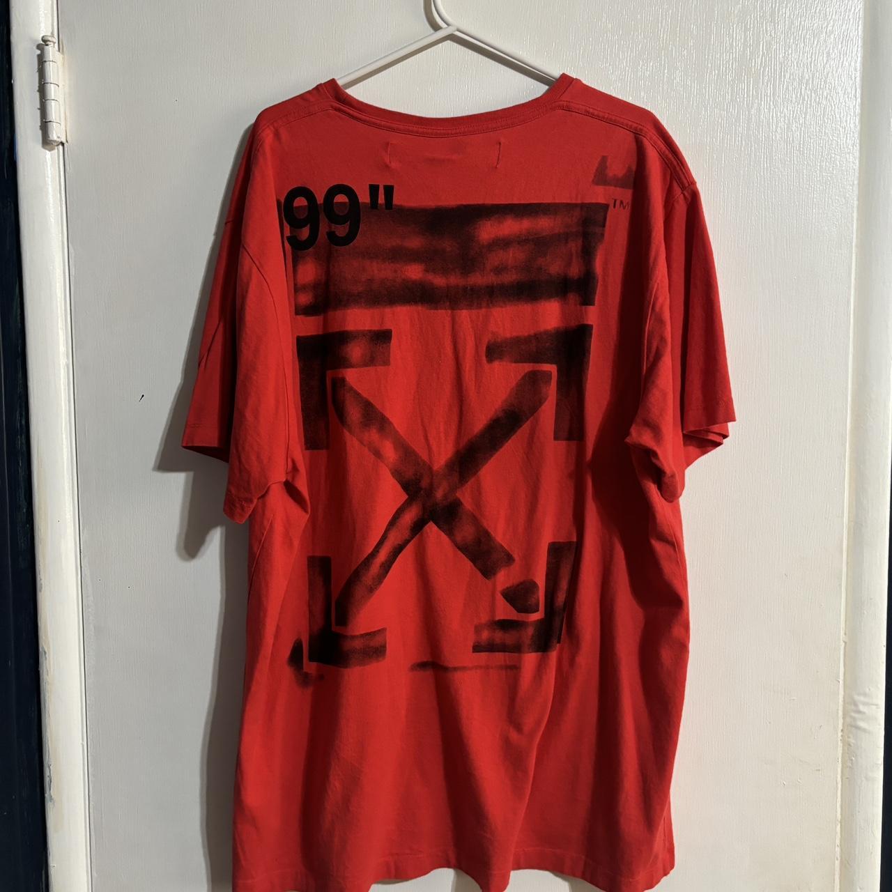 Off White Red 2019 tee Depop