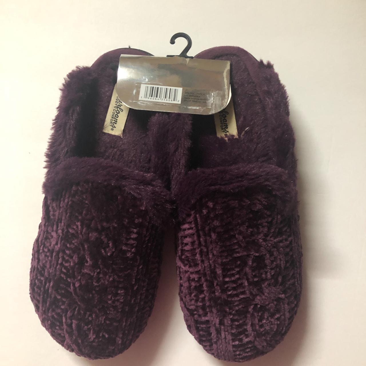 Purple dearfoam online slippers