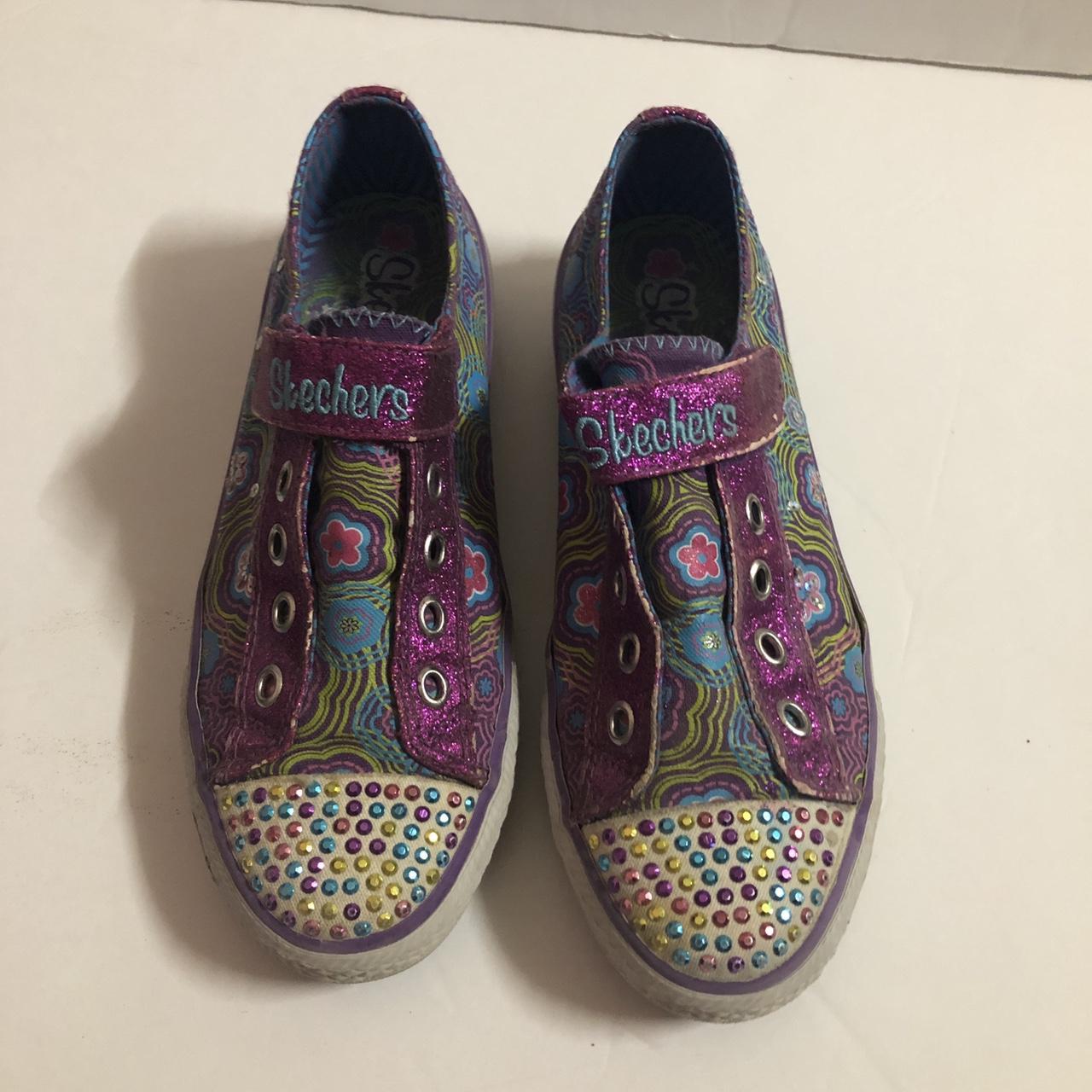 Skechers twinkle toes purple online