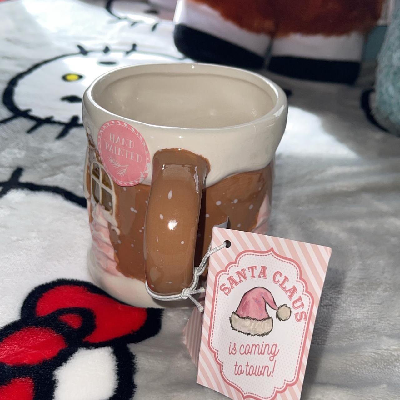 Gingerbread house mug/ Pink Gingerbread mug