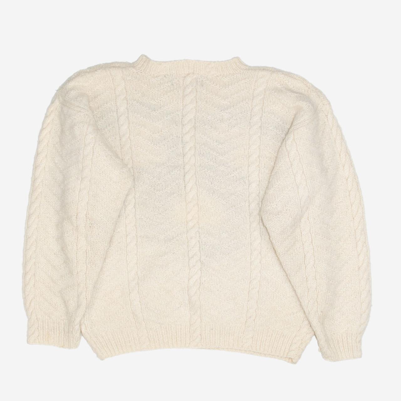 Vintage Aran Wool Knitsweater CONDITION 9/10 SIZE... - Depop