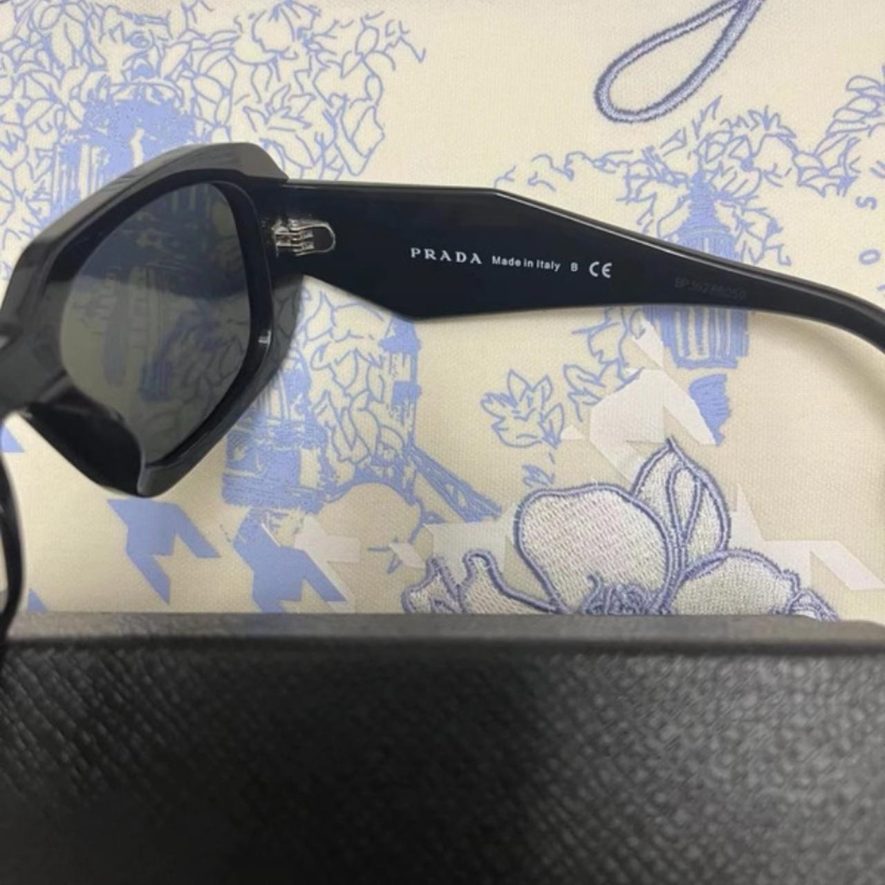 Prada Sunglasses Colour - Black Size - Fits... - Depop