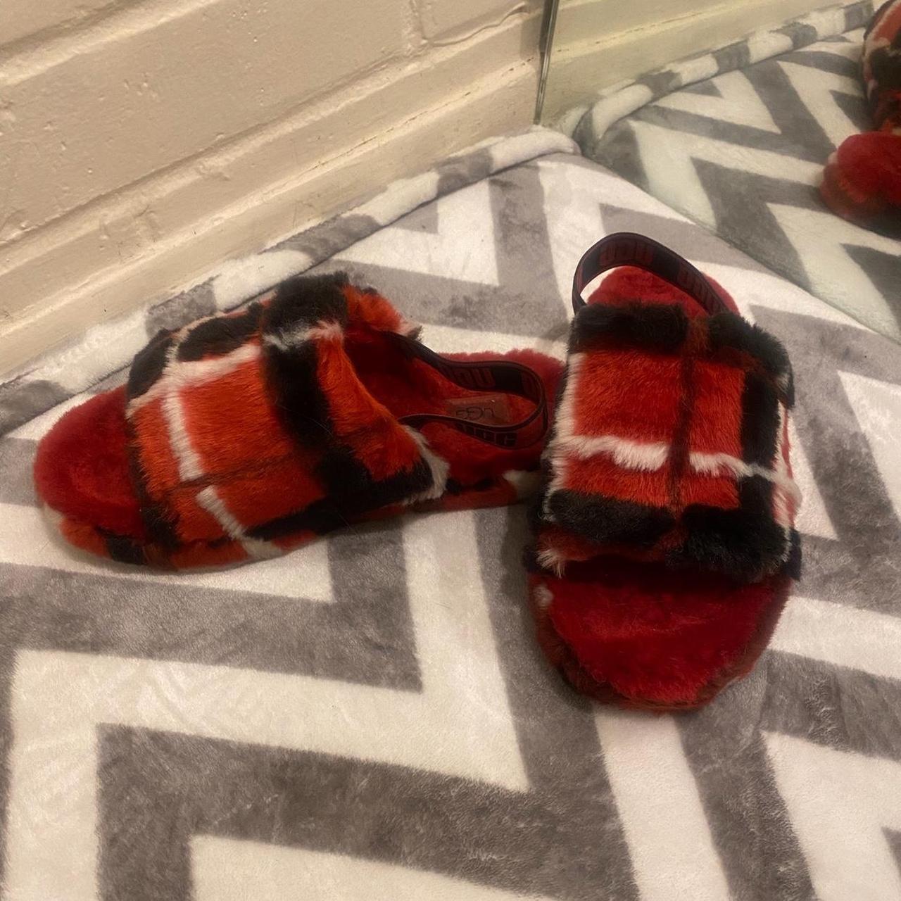 Ugg sale plaid slippers