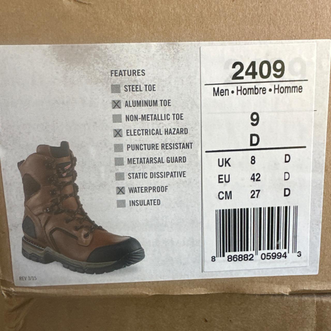 Brand new Red Wing Aluminum Toe boots (2409) size 9... - Depop