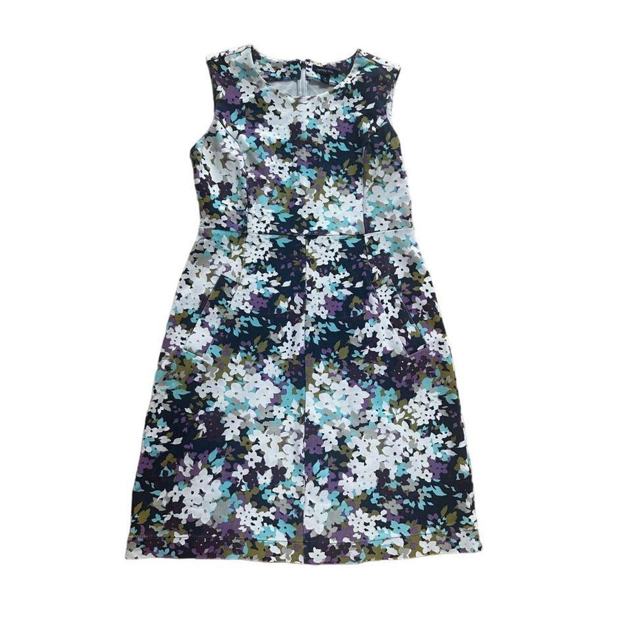 Lands end floral dress best sale