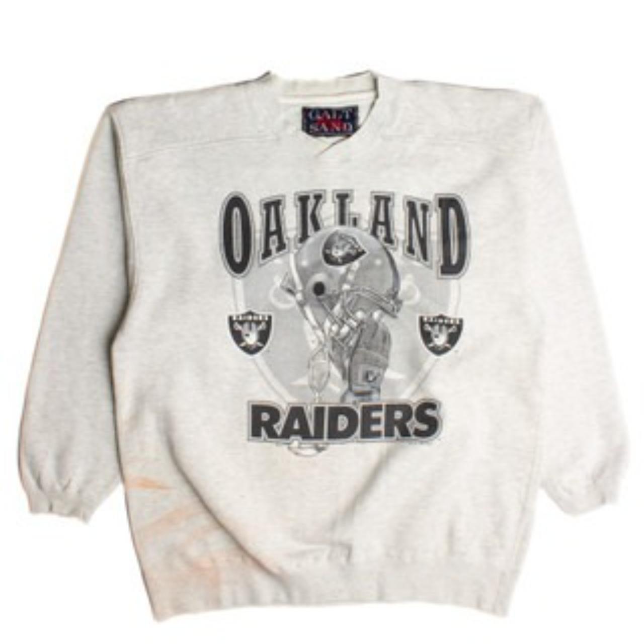 Grey oakland hotsell raiders sweatshirt