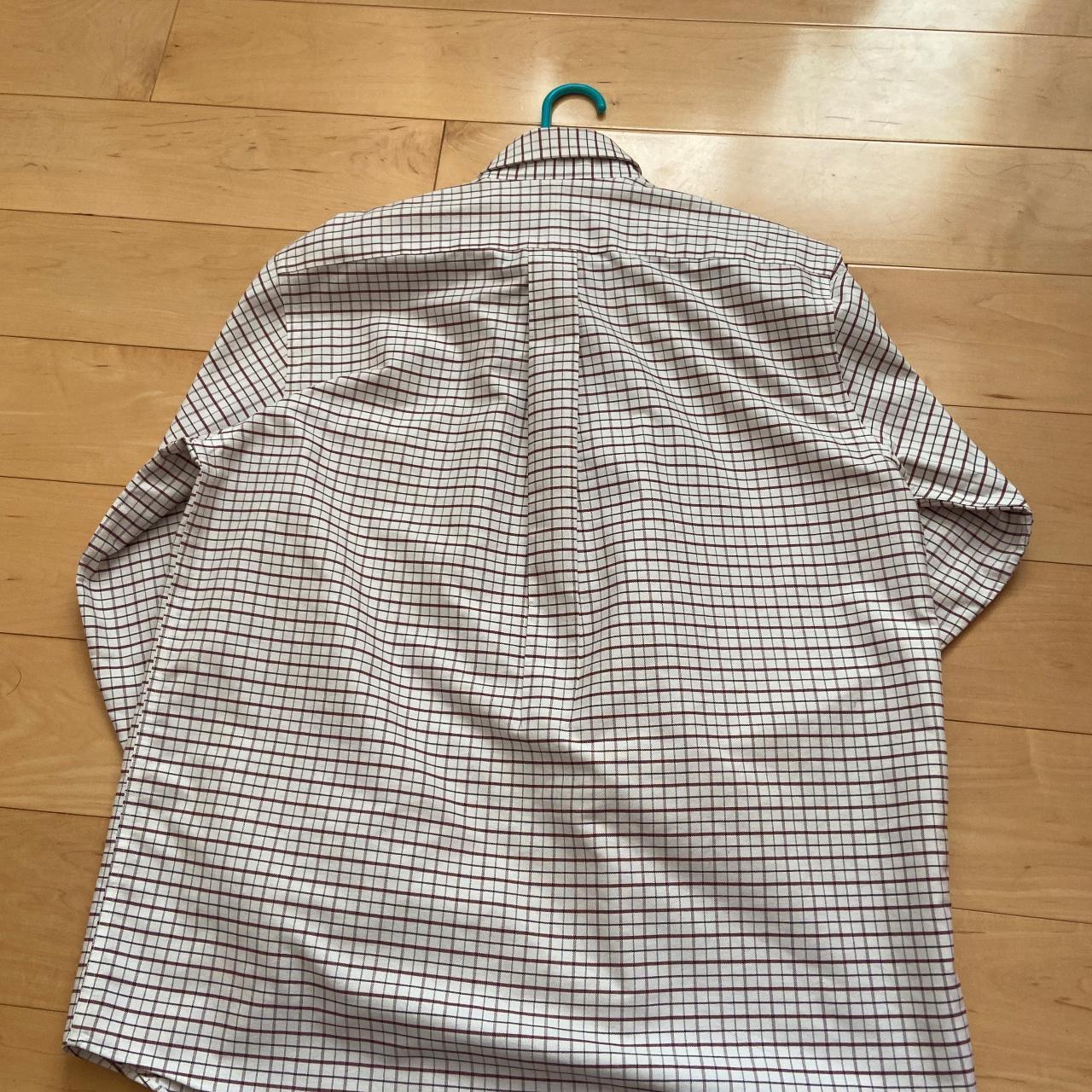 L.L. BEAN STRIPED BUTTON UP WHITE Men's size L - Depop