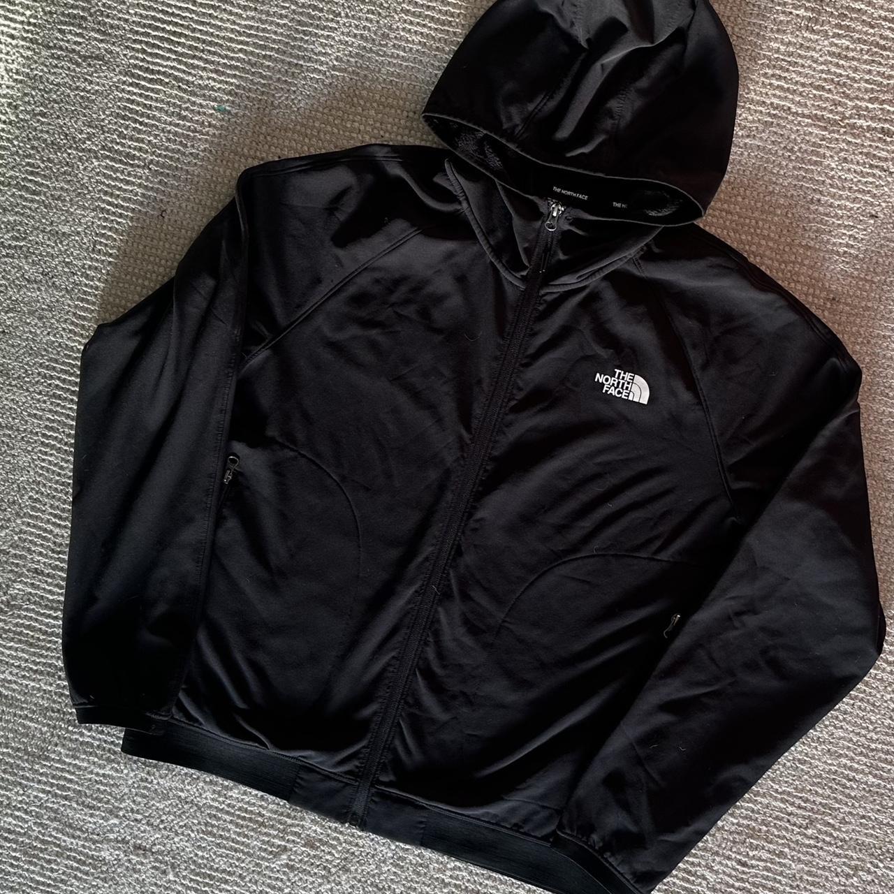 Large black North Face Tekware full zip, fleece... - Depop